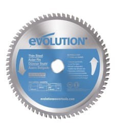 Tarcza tnąca TCT do cięcia cienkiej stali Evolution 180 mm / 68 z