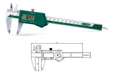 Suwmiarka cyfrowa 0-150 mm/6" 3V/DATA/SQ
