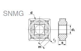 Płytka SNMG 120408-BG N250/CVD