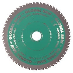 Piła tarczowa GLOBAL SAW do cięcia stali nierdzewnej 150 x 1.2/1.0 x 20mm / 60z CERMET JAPAN
