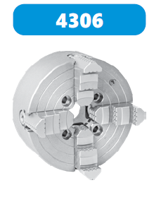 Uchwyt tokarski 4 - szczękowy z niezależnym nastawianiem szczęk 4306-200
