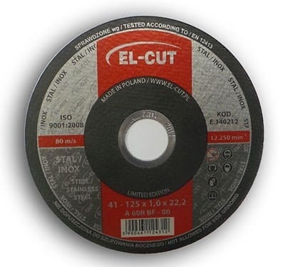 Tarcza T41 125/1,0/22 METAL/INOX EL-CUT