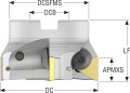Głowica frezowa nasadzana fi 80 mm R220.17-0080-22