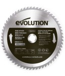 Tarcza tnąca TCT do cięcia drewna Evolution 255 mm / 60z