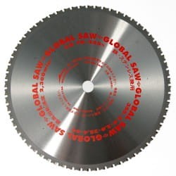 Tarcza tnąca Global Saw do cięcia stali 355 x 2.4/2.0 x 25.4mm / 64z CERMET