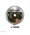 Tarcza tnąca TCT do cięcia drewna Evolution 255 mm / 40z