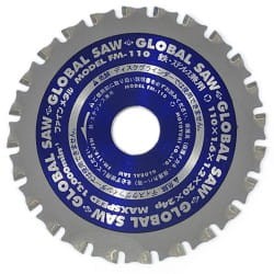 Tarcza tnąca Global Saw do cięcia stali 110 x 1.6/1.2 x 20mm / 24z CERMET