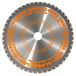 Tarcza tnąca Global Saw do cięcia cienkiej stali 216 x 1.4/1.2 x 25.4mm / 48z CERMET