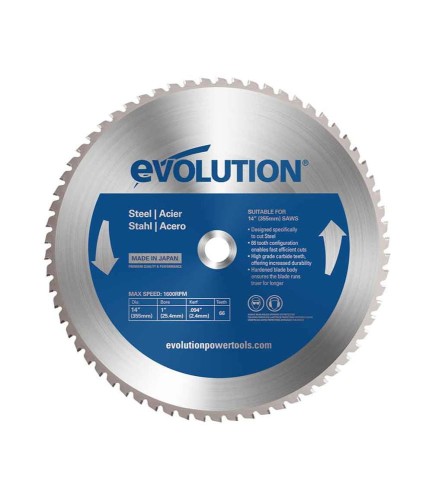Tarcza tnąca TCT do cięcia stali Evolution 355 mm / 66z