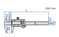 Suwmiarka cyfrowa 0-100 mm/4" 1,5V/SQ Mini