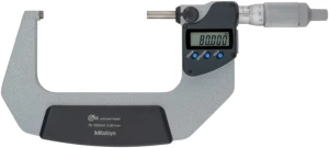 Mikrometr cyfrowy IP65, 75-100 mm z wyjściem danych, z grzechotką w bębnie