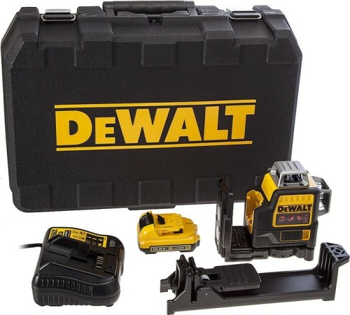 Laser samopoziomujący 3-wiązkowy 360° 12V czerwony DeWALT DCE089D1R