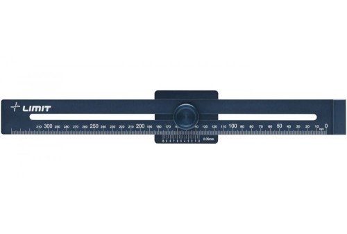Przymiar traserski aluminiowy 0-300 mm