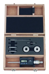 Średnicówka trójpunktowa cyfrowa zestaw 6-12mm, zestaw z wymiennymi głowicami, IP65, TIN