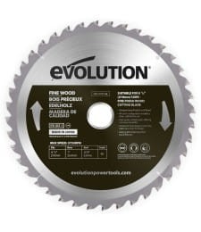 Tarcza tnąca TCT do cięcia drewna Evolution 210 mm / 40z
